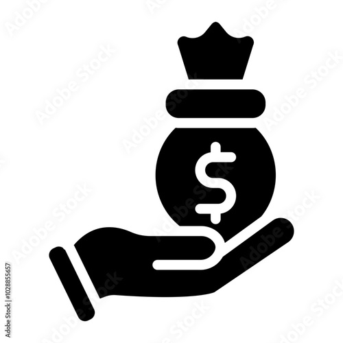 Personal Loan icon vector image. Can be used for Loan.