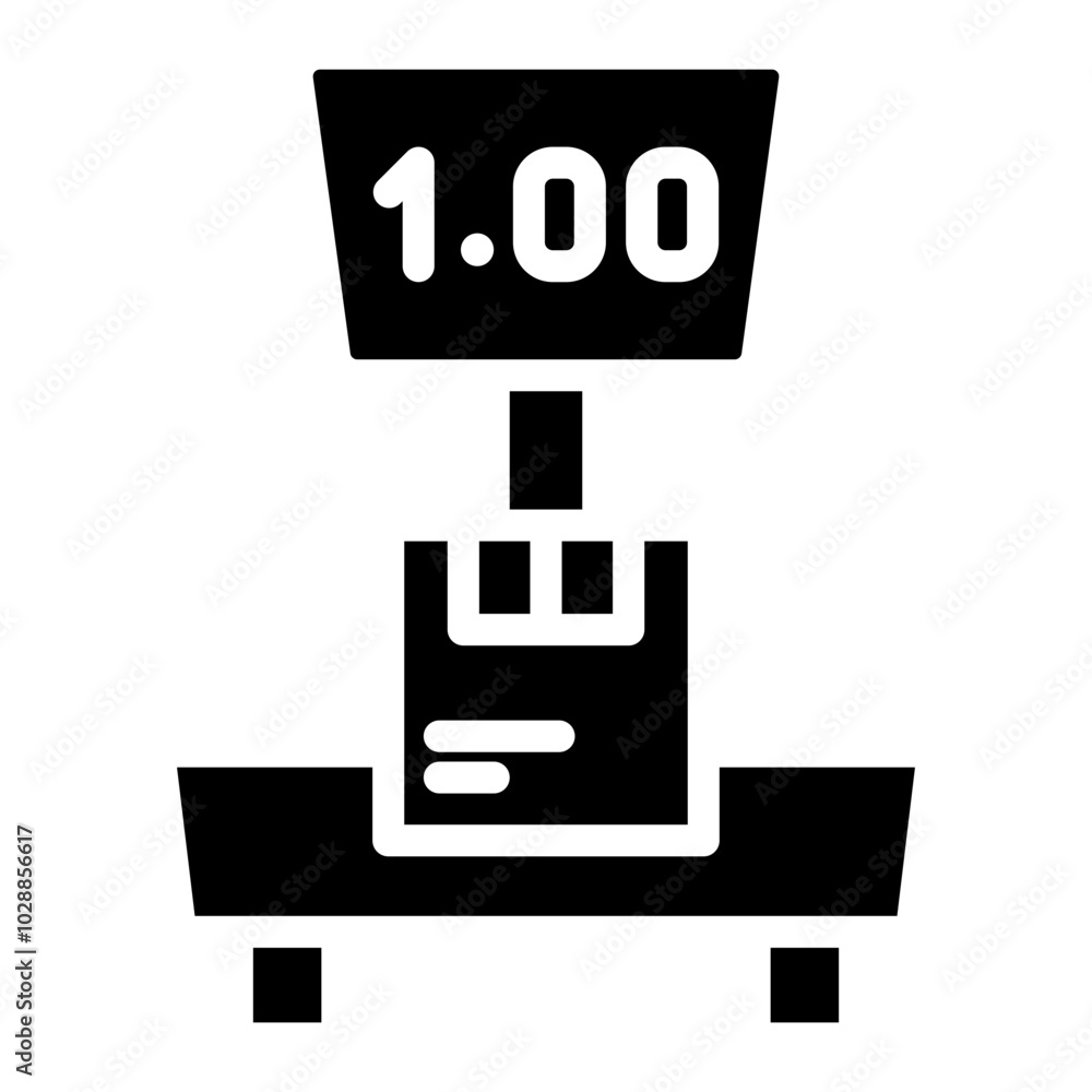 Box Weight icon vector image. Can be used for Order Fulfilment. Box Weight icon vector image. Can be used for Order Fulfilment.