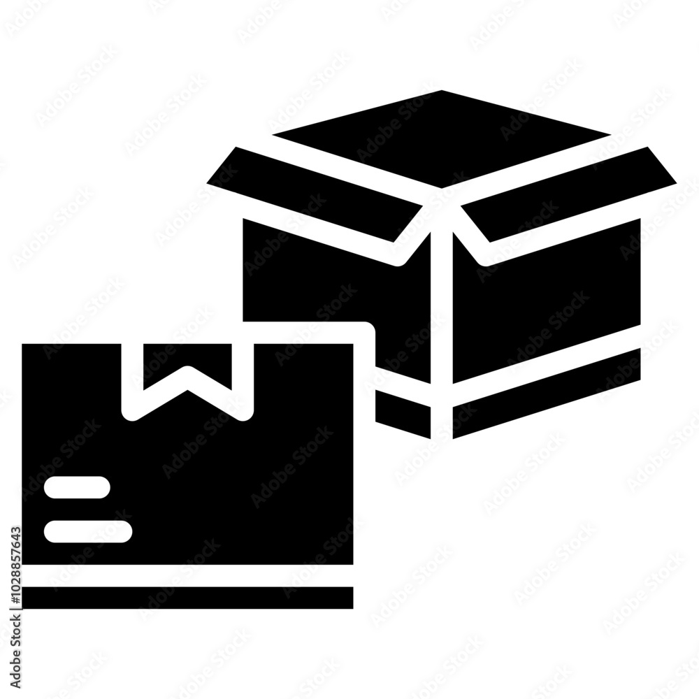 Shipping Box icon vector image. Can be used for Manufacturing and Distribution. Shipping Box icon vector image. Can be used for Manufacturing and Distribution.