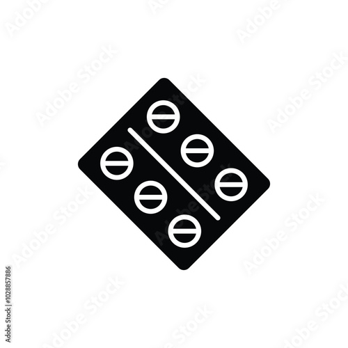 Pills and medicines glyph icon isolated.