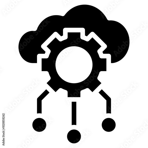 Cloud Services icon vector image. Can be used for Professional Services.