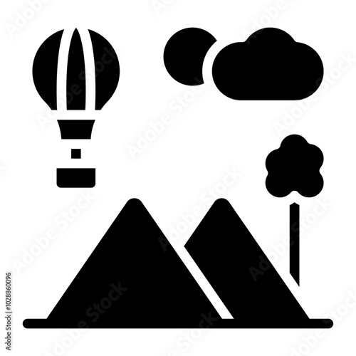 Animation Adventure icon vector image. Can be used for Movie Genres.