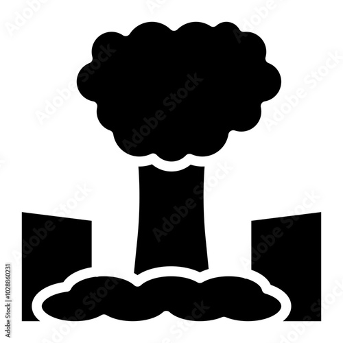 Dystopian icon vector image. Can be used for Movie Genres.