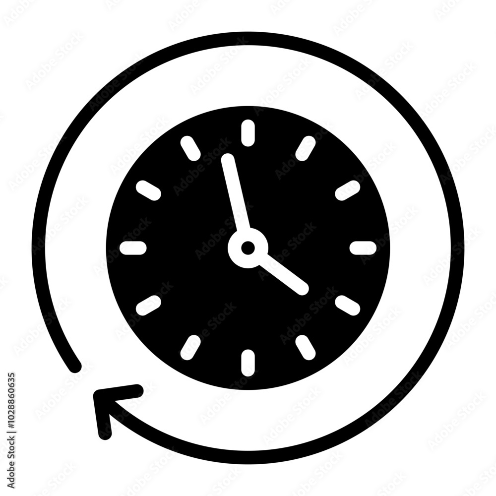 Time Travel icon vector image. Can be used for Movie Genres. Time Travel icon vector image. Can be used for Movie Genres.