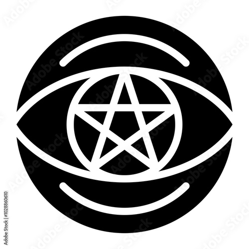 Supernatural icon vector image. Can be used for Movie Genres.