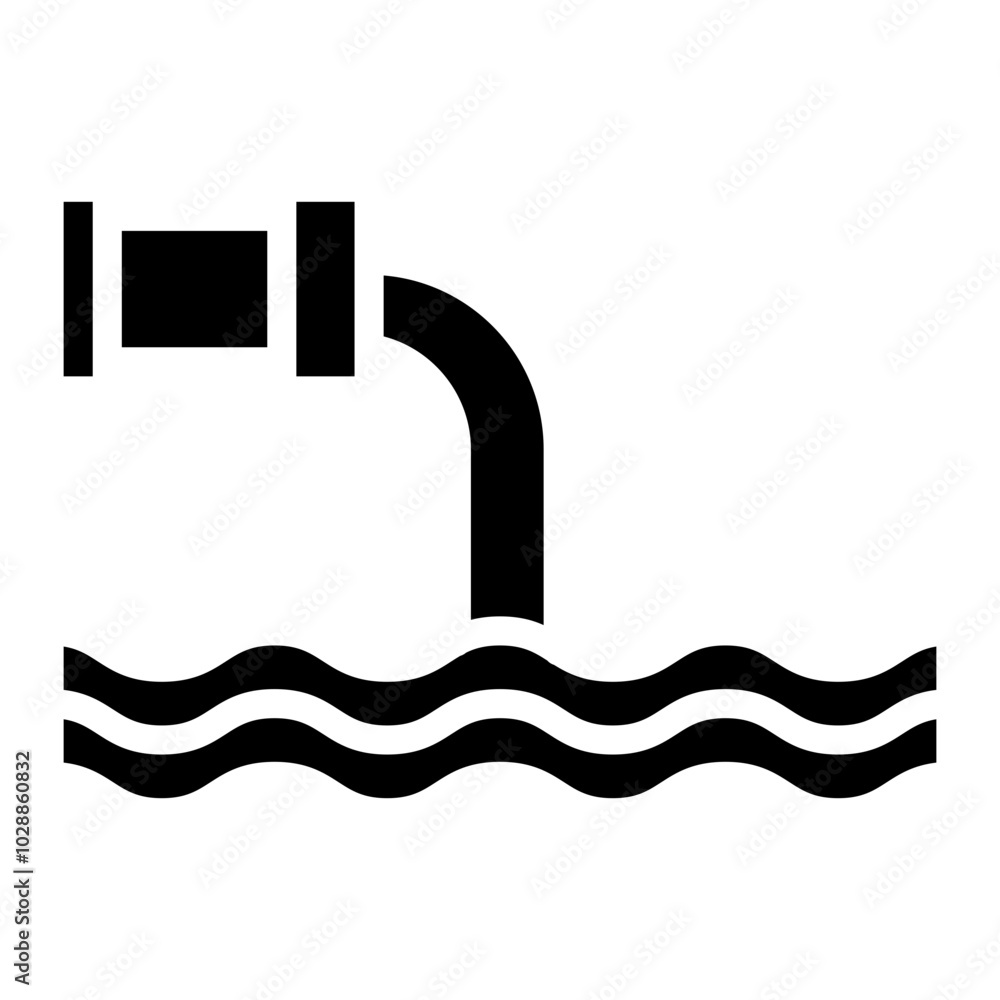 Discharge icon vector image. Can be used for Water Treatment. Discharge icon vector image. Can be used for Water Treatment.