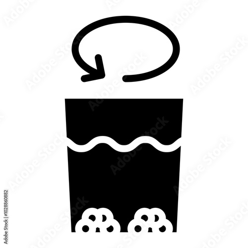 Flocculation icon vector image. Can be used for Water Treatment.