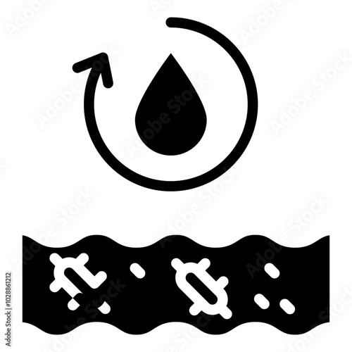Wastewater Treatment icon vector image. Can be used for Water Treatment.