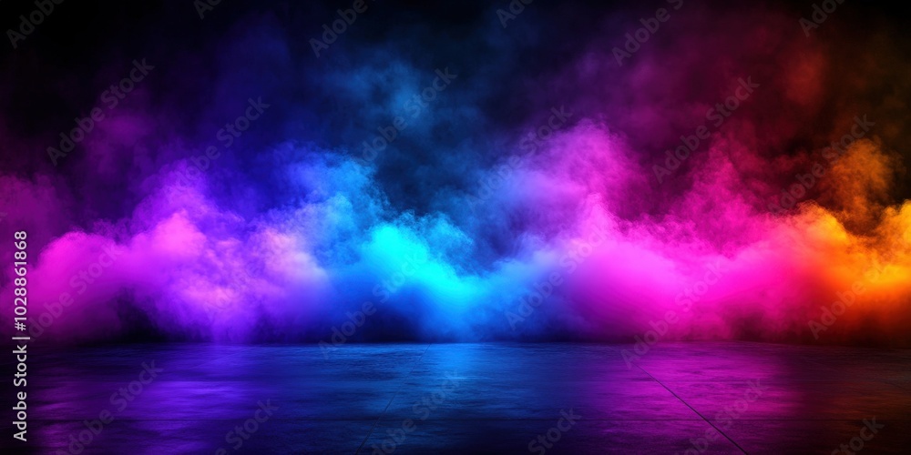 Fototapeta premium Colorful Smoke Background Abstract Pattern