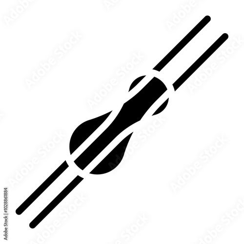 Climbing Knots icon vector image. Can be used for Rock Climbing.