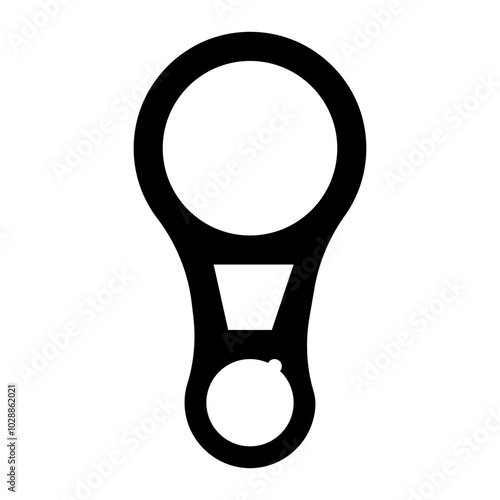 Descender icon vector image. Can be used for Rock Climbing.