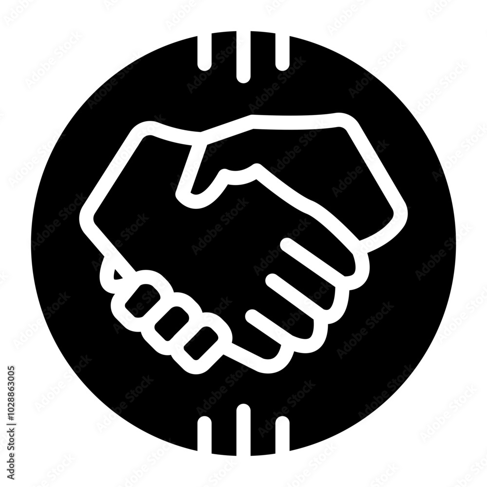 Fototapeta premium Mergers and Acquisitions icon vector image. Can be used for Business Risks.