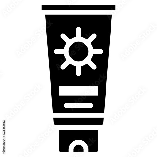 Sunscreen Application icon vector image. Can be used for Sun Protection.