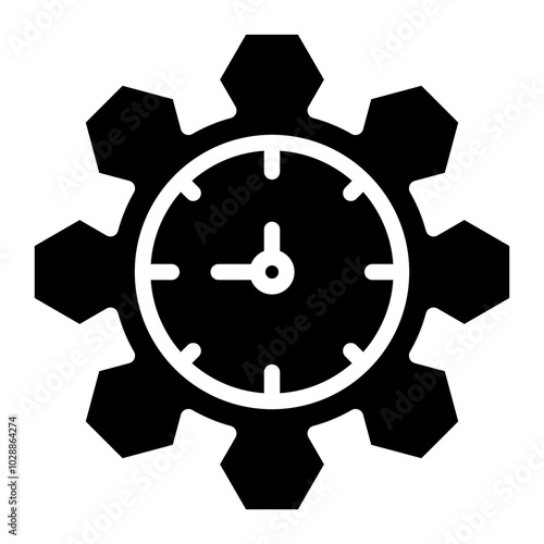 Time Management icon vector image. Can be used for Organization.
