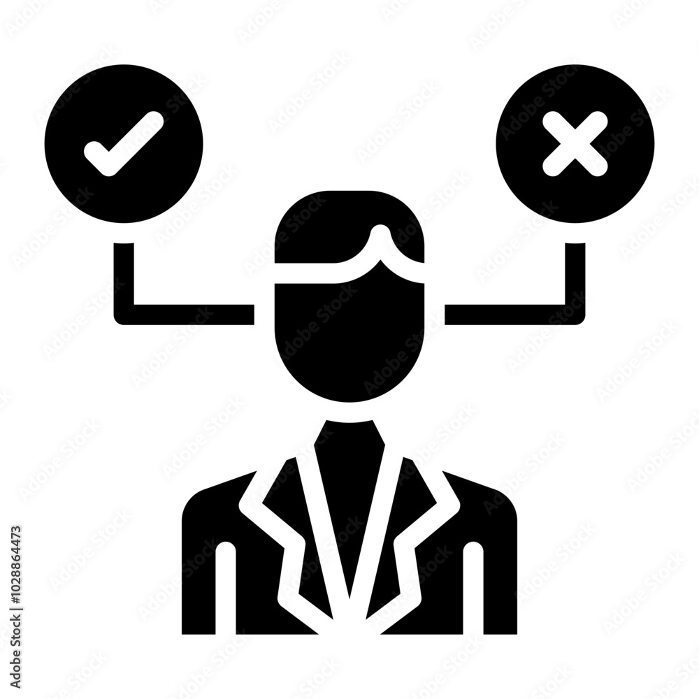 Decision icon vector image. Can be used for Business Meeting. Decision icon vector image. Can be used for Business Meeting.