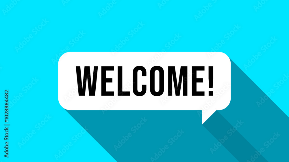 Welcome quote box frame. Vector illustration. Texting quote blank template box. Welcome quote box frame. Vector illustration. Texting quote blank template box.