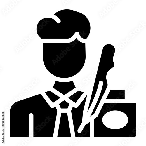 Author icon vector image. Can be used for Thought Leadership.