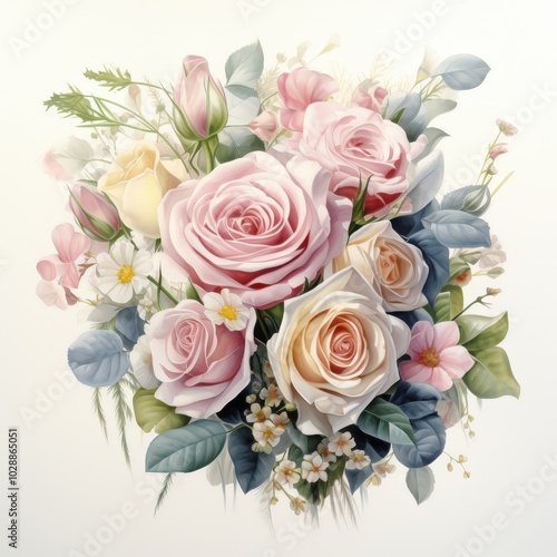 Elegant Floral Arrangement with Soft Colors
