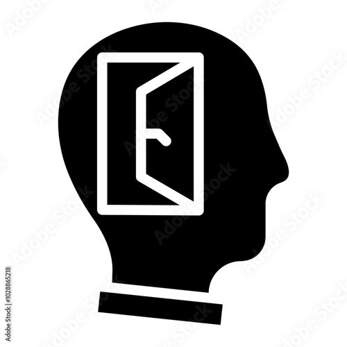 Open minded icon vector image. Can be used for Thought Leadership.
