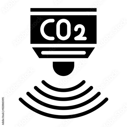 CO2 Sensor icon vector image. Can be used for Sensors.