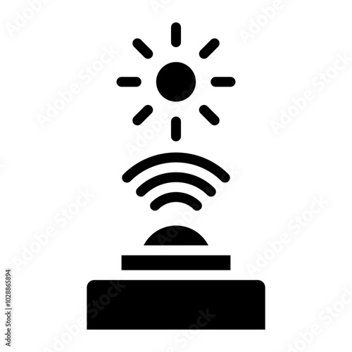 Ultrasonic Sensor icon vector image. Can be used for Sensors.