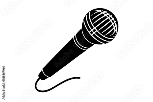 microphone isolated on white background