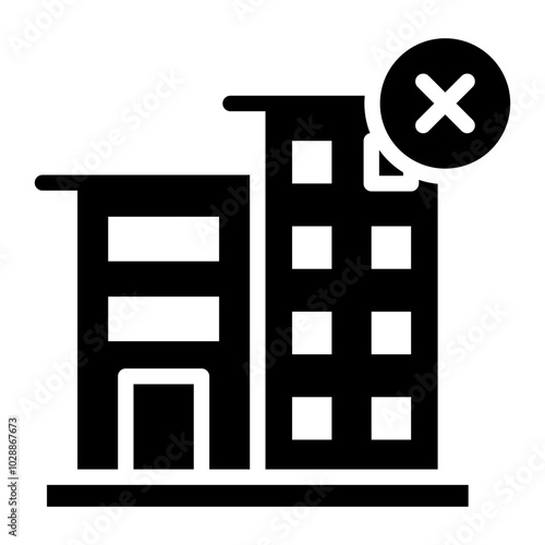 Cancellation icon vector image. Can be used for Business Disruption.