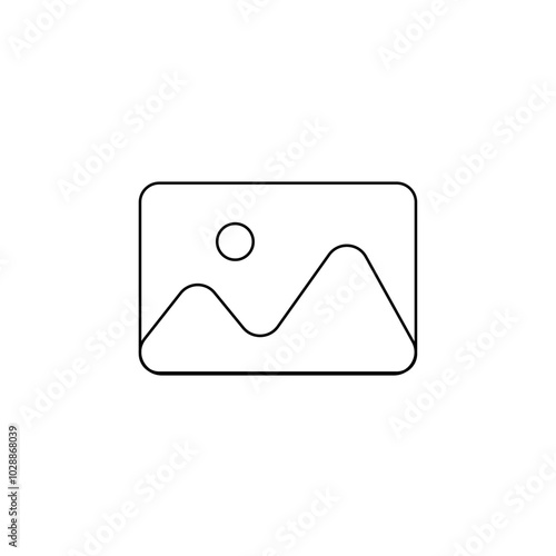 Upload image icon. Vector illustration.