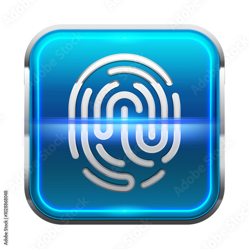 Isolated fingerprint lock scanner sign