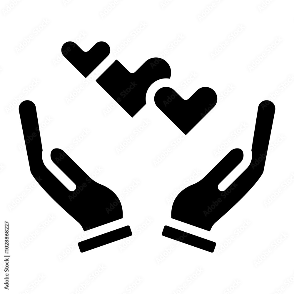 Compassion icon vector image. Can be used for World Refugee Day. Compassion icon vector image. Can be used for World Refugee Day.