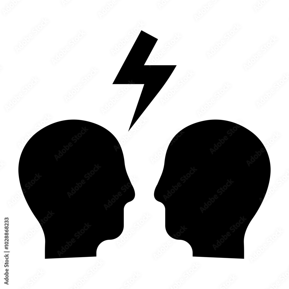 Conflict icon vector image. Can be used for World Refugee Day. Conflict icon vector image. Can be used for World Refugee Day.