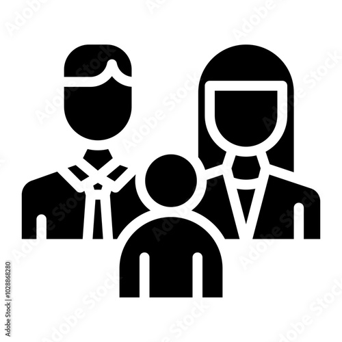 Family icon vector image. Can be used for World Refugee Day.