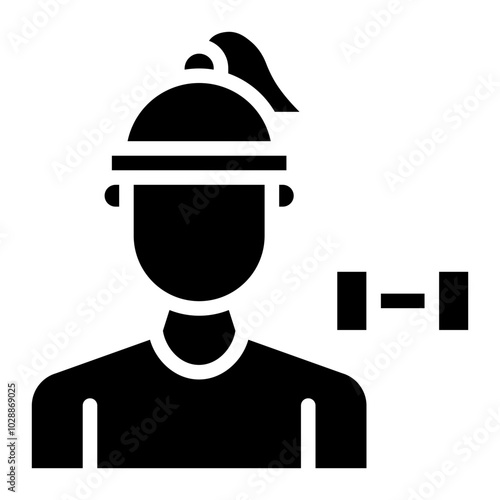 Personal Trainer icon vector image. Can be used for Fitness.