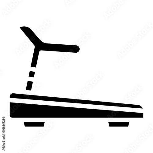 Treadmill icon vector image. Can be used for Fitness.