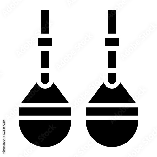 TRX Suspension Training icon vector image. Can be used for Fitness.
