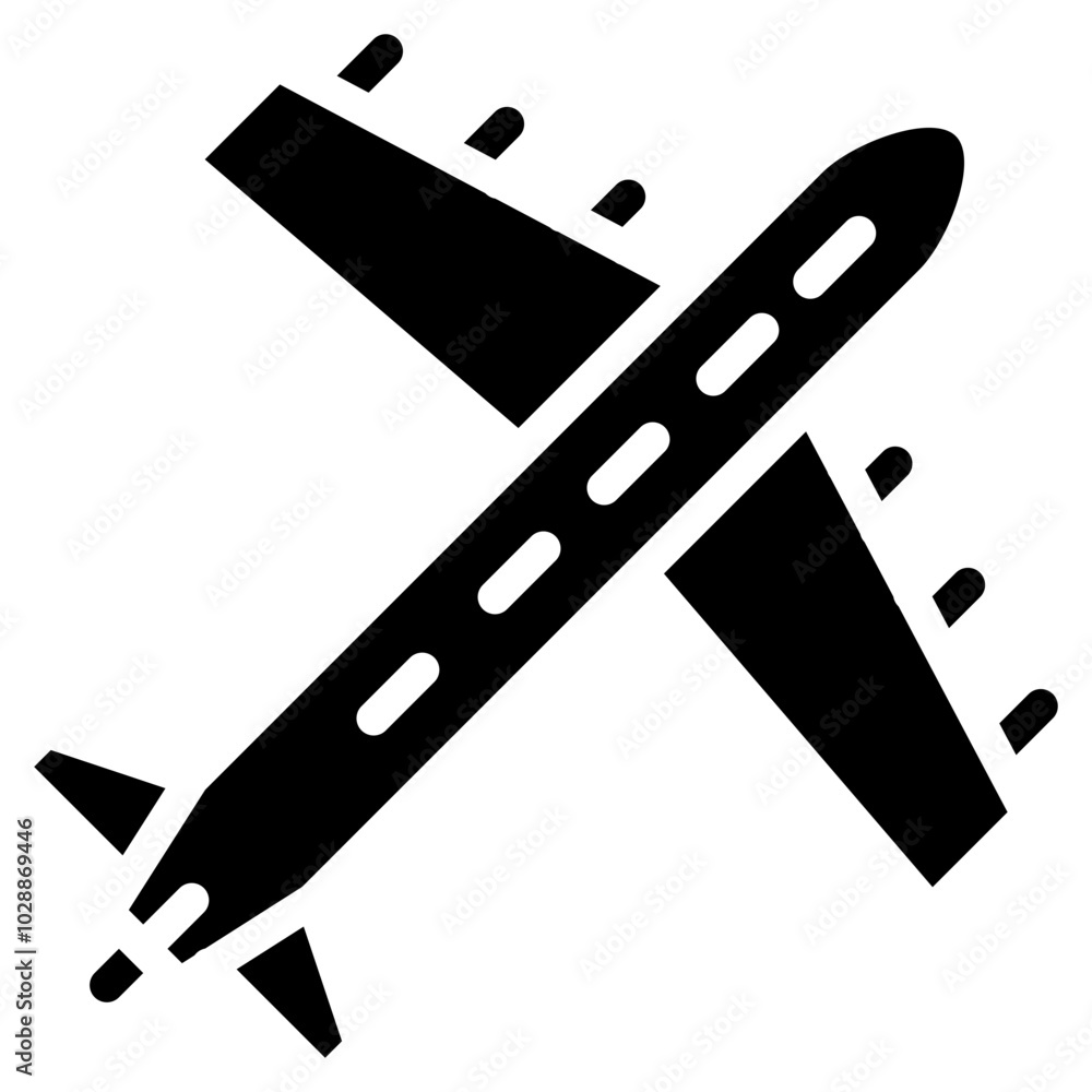 Aircraft icon vector image. Can be used for Airplane. Aircraft icon vector image. Can be used for Airplane.