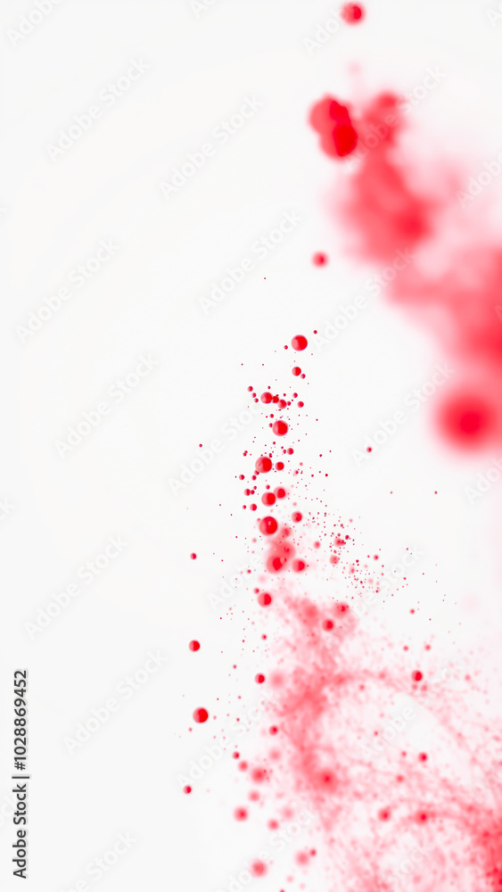 Naklejka premium red paint splatter abstract