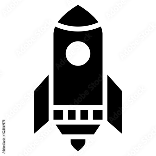 Rocket icon vector image. Can be used for Airplane.