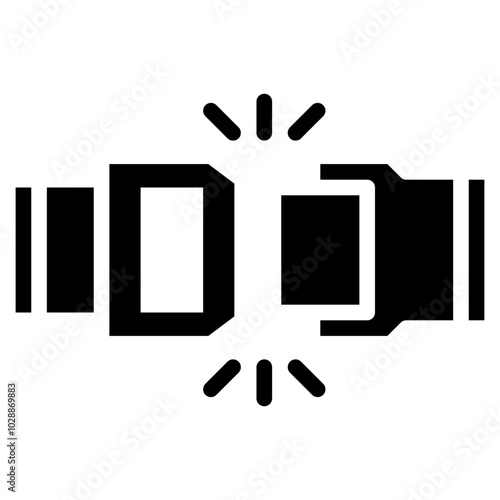 Seatbelt icon vector image. Can be used for Airplane.
