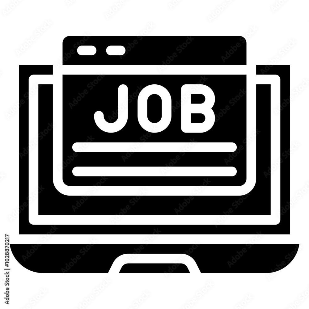 Job Posting icon vector image. Can be used for Hiring Process.