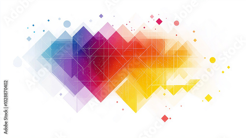 幾何学模様の背景素材