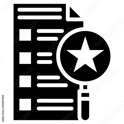 Skills Assessment icon vector image. Can be used for Hiring Process.
