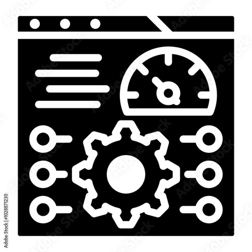 Performance Testing icon vector image. Can be used for Software Testing.