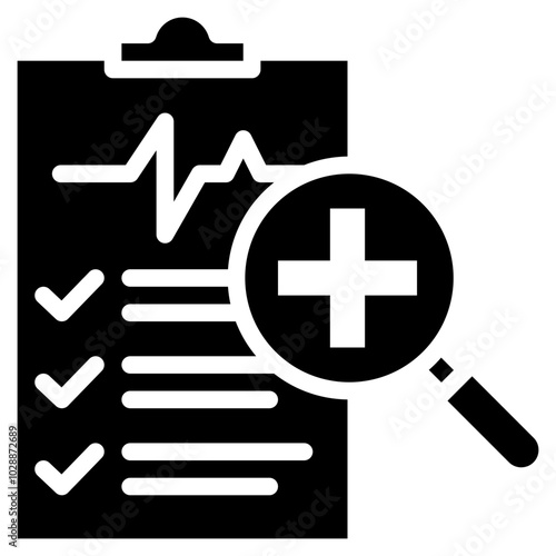 Diagnosis icon vector image. Can be used for ADHD.