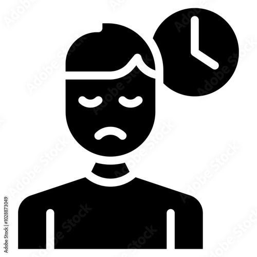 Restlessness icon vector image. Can be used for ADHD.