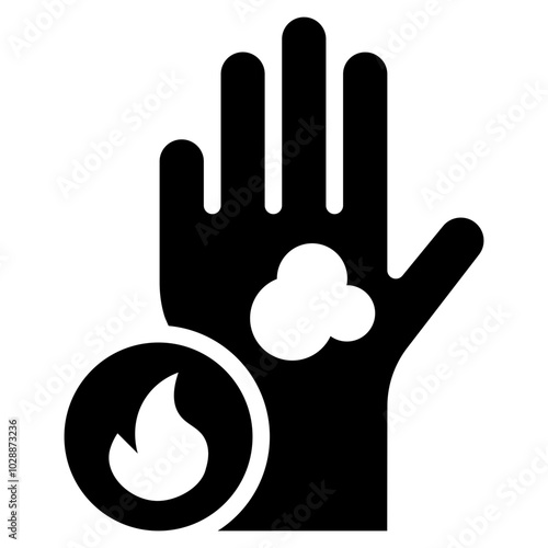 Burn Severity icon vector image. Can be used for Skin Burns.