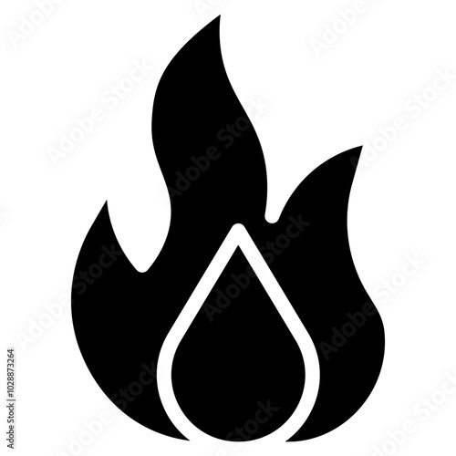 Burn icon vector image. Can be used for Skin Burns.