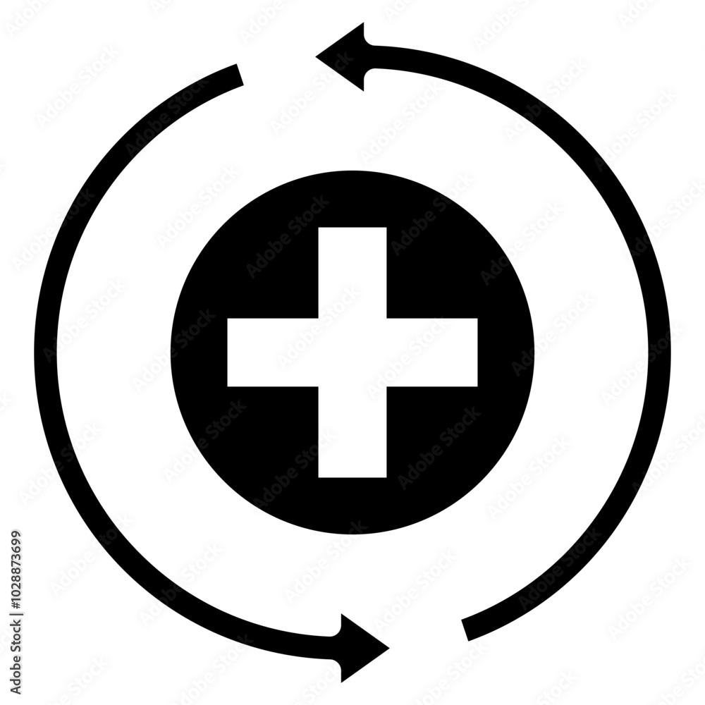 Recovery icon vector image. Can be used for Skin Burns.