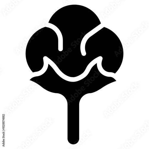 Cotton icon vector image. Can be used for Raw Metrial.
