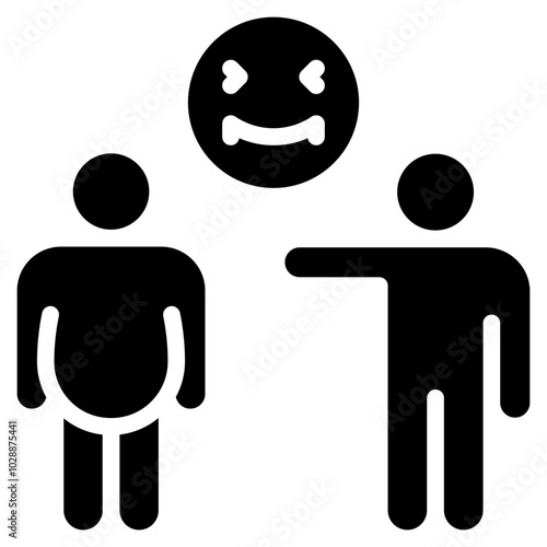 Body Shaming icon vector image. Can be used for Bullying in Society.
